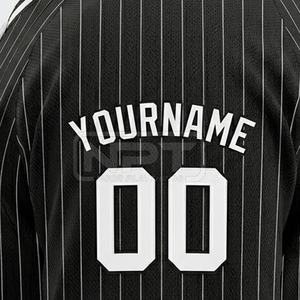 Maillots de baseball pour femmes de qualité supérieure, dernier design, sublimation, rayures blanches et bleu ciel, maillots spirituels - Product Image 6