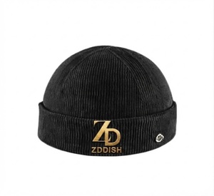 High Quality Thick Warm Winter <b>Beanie</b> Solid Color Ribbed Knit Cap for Men Women Custom Logo Embroidery Casual 100% <b>Wool</b> - Product Image 1