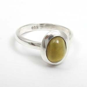 Natural Oval Cut Black <b>Opal</b> Gemstone <b>Ring</b> Crafted From 925 Sterling Silver Trendy Bohemian Style Jewelry At Lowest Price - Product Image 5
