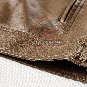 Factory Direct Sale New Arrival <b>Long</b> Sleeves Men <b>Leather</b> <b>Jacket</b> Customized Wholesale <b>Leather</b> Winter <b>Jacket</b> - Product Image 4