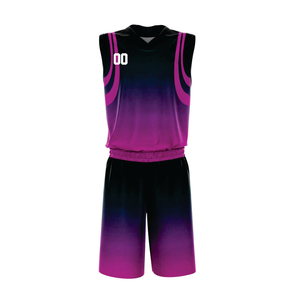 Uniforme de basket-ball imprimé par sublimation avec logo et design personnalisés OEM de qualité supérieure / Nouveaux uniformes de basket-ball à la mode - Product Image 1