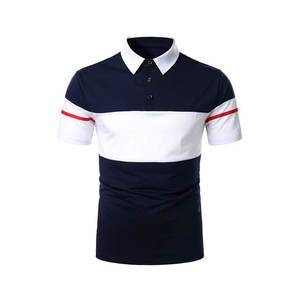 Sublimación de diseñador de manga corta de verano de alta calidad para hombre para polo con patrón sólido unificado para polo - Product Image 5