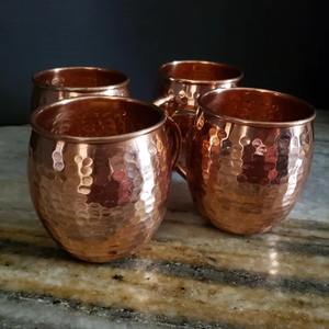 Taza Moscow Mule de Cobre 100% Sólido, Diseño Martillado, Hecha en India - Product Image 2