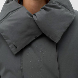 Chaqueta Acolchada de Burbujas para Mujer, Sólida, Gruesa, Cálida, de Manga Larga, con Nuevo Diseño de Cuello, Forro de Algodón Engrosado, Impermeable y con Forro de Lana - Product Image 4