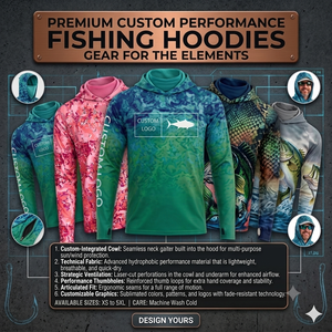 Sudadera de Pesca de Alto Rendimiento con Protección Solar UPF 50+, Secado Rápido, Ropa de Pesca para Exteriores, con Logotipo, Manga Larga - Product Image 4