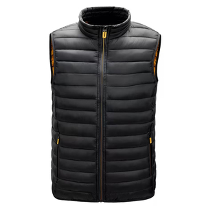 Gilets matelassés en coton Montane de qualité supérieure, sans manches, zippés, en nylon et polyester, chauds, coupe-vent, col montant, logo frontal - Product Image 1