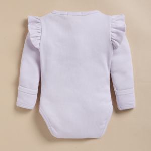 Body de manga larga de elastano de bambú orgánico de primera calidad-Lavender Fog - Product Image 2