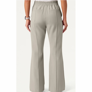 Top Trending Women's Medical Nursing <b>Scrub</b> Tops Stand Collar Short Sleeve Breathable Jersey Fabric <b>Scrubs</b> Uniform Sets - Product Image 2