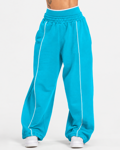 <b>Women's</b> Contrastline Full Zip Tracksuit Two Piece Casual Outfit Relaxed <b>Jacket</b> And Wide Leg Pants Matching Apparel Set Style - Product Image 5