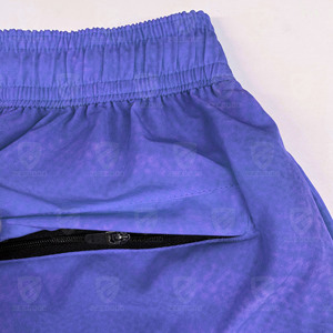 Shorts de sport 2 en 1 pour homme, taille élastique, couleur unie, polyester, séchage rapide, compression, course en extérieur, ajustés, été - Product Image 6