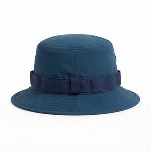 Chapeau Bob en Jean Unisexe pour Homme, Effet Vieilli sur le Panneau Avant, Couleur Unie, Brodé, Respirant, Imperméable, Décontracté, Printemps-Été - Product Image 4