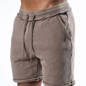 Shorts de bain pour hommes tendance et haut de gamme, 100% coton, toile unie, respirant, élégant, taille élastique, séchage rapide, écologique - Product Image 6