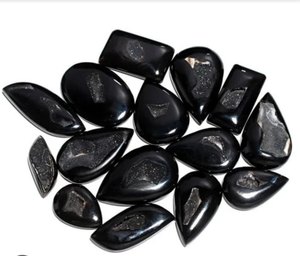 Noir Agate Druzy Pierres Précieuses En Vrac - Product Image 1