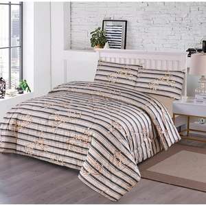 Literie OEM Queen King, ensemble de draps de lit 4 pièces pour mariage, microfibre brossée, imprimé floral en 3d, résistant à la décoloration et au rétrécissement - Product Image 4