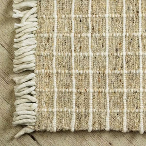 พรมขนสัตว์ทำมือสไตล์โมเดิร์น ลายเรขาคณิต ทอแบบแบน  เป็นมิตรกับสิ่งแวดล้อม เหมาะสำหรับห้องนั่งเล่น ห้องนอน และใช้ในบ้านสำหรับการสวดมนต์ - Product Image 4