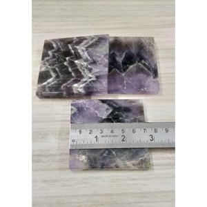 Tranches carrées d'agate améthyste naturelle polies en gros, pierres naturelles, artisanat en cristal, roches de jade, minéraux, tranches d'agate - Product Image 3