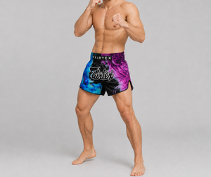 Pantalones Cortos de Muay Thai Fair Tex a Precio de Mayoreo, Tela Ligera para un Entrenamiento Cómodo, Corte Holgado para un Mejor Movimiento AI-BS-022 - Product Image 4