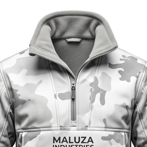 Veste de chasse camouflage coupe-vent et imperméable personnalisée avec logo, doublure polaire softshell en nylon, parka tactique d'extérieur pour homme - Product Image 2