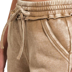 Shorts décontractés pour femmes effet délavé, shorts tendance pour l'été, vêtements décontractés, streetwear délavé, joggers - Product Image 6