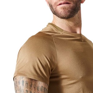 Camiseta de Manga Corta para Hombre, Corte Ajustado, Cuello Redondo, Tejido de Poliéster Transpirable, Ropa Casual - Product Image 6