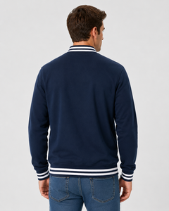 Stylish varsity <b>jacket</b> featuring classic sporty appeal with soft interior comfort and reliable warmth for relaxed modern - Product Image 3