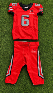 OEM Custom Mens American Football Team Jersey V <b>Neck</b> Short Sleeve Four Way Stretch <b>Padded</b> Moisture Wicking Performance Wear - Product Image 4