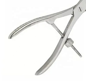 Pince de retrait de vis Instruments orthopédiques chirurgicaux incurvés à longue mâchoire pointue en acier inoxydable Pince à os - Product Image 4