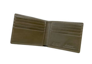 [Liquidación] Cartera de Cuero Genuino Castello de Alta Calidad con RFID, Bajo MOQ, para Hombre, Billetera Bifold para Tarjetas de Identificación, en Oferta, Verde, Naranja, Oliva - Product Image 2