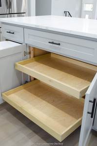 Custom Wood Pull Out Drawers for Kitchen Cabinets Slide Out Pantry Shelf Roll Out Storage Trays Wooden Cabinet Organizer Box - Product Image 6