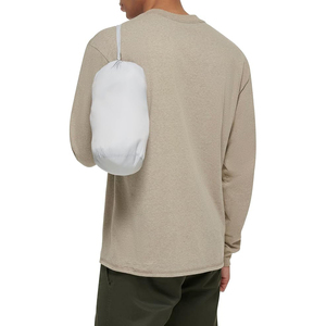 Mens Light Gray Puffer Vest Quilted Waistcoat <b>Padded</b> Bodywarmer Stand Collar Sleeveless Jacket for Winter Gilet - Product Image 3