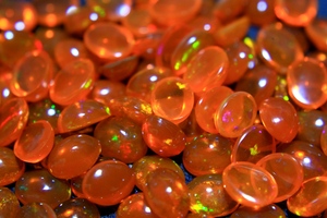 AAA Grade Natural Orange <b>Fire</b> Opal Gemstone Oval Cut October Birthstone for Jewelry Making Available in All Sizes - Product Image 4