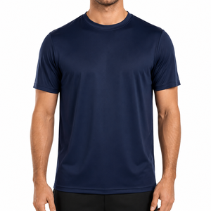 Custom Men Casual Jersey Plain Dyed Quick Dry Breathable Solid Regular Fit Muscle Sports Workout Fitness Outdoor Gym <b>T</b>-<b>Shirt</b> - Product Image 1