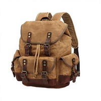 Bolsa de Viaje Personalizable de Lona Encerada Impermeable, Estilo Vintage, para Hombre, Ligera, para Portátil, de Poliéster, Resistente, para Verano/Invierno, Tendencia 2025