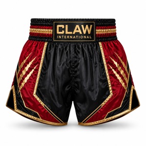 Shorts de boxe Muay Thai professionnels durables, design imprimé personnalisé, extensibles, légers, respirants, séchage rapide, confortables - Product Image 1