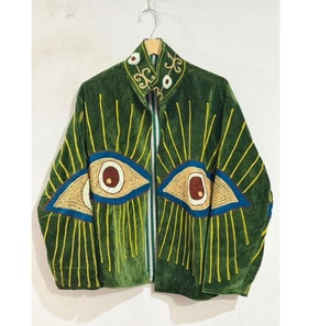 Chaqueta Suzani de Terciopelo Hecha a Mano con Ojo de Diablo para Mujer, Ropa Exterior Étnica Bordada Bohemia, Prenda de Moda para Combinar en Capas - Product Image 3