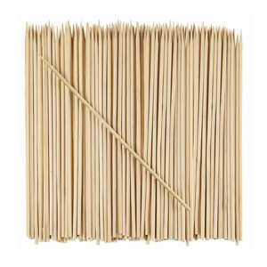 Bamboo Skewers <b>BBQ</b> Sticks <b>Disposable</b> Eco-Friendly Durable Long Handle Cooking Tools Natural Uncoated - Product Image 1