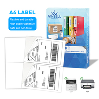 Hojas multiusos de vela Personalización Etiqueta blanca Etiquetas de papel autoadhesivas imprimibles A4