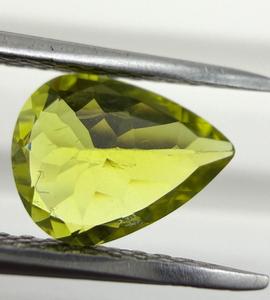 Pierre précieuse naturelle Chrysoberyl, taille poire, 7,30x9,80 mm, 2,00 carats, jaune vert vif, pierres Shamim pour la fabrication de bijoux - Product Image 6