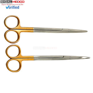 กรรไกรตัดเย็บผ่าตัดแบบแมนนวล Metzenbaum ขนาด 7 นิ้ว ผลิตจากเหล็กกล้าไร้สนิมของเยอรมนี ใบมีดตรง/โค้ง ปลายทู่/ปลายมน สำหรับงานผ่าตัดที่ละเอียดอ่อน - Product Image 4