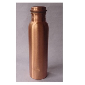 Handmade Pure <b>Copper</b> Water <b>Bottle</b> Direct <b>Drinking</b> Leak Proof Yoga & Ayurvedic Water <b>Bottle</b> Lid Boiling Water Applicable <b>Bottle</b> - Product Image 1