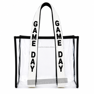 กระเป๋าใสใส่ของสำหรับกีฬา Victory Clear Stadium Tote Bag แบบใส PVC  สายสะพายประดับลูกปัด  ได้รับอนุญาตให้นำเข้าสนามกีฬา เหมาะสำหรับแฟนกีฬาในวันแข่งขัน - Product Image 3