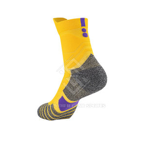 Chaussettes de sport personnalisées pour équipes - Chaussettes hautes en laine/nylon légères, respirantes et écologiques pour adultes, pour la pratique sportive - Product Image 6