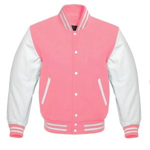Men's Black Varsity Jacket Orange PU Leather Sleeves Turn-down Collar <b>Covered</b> <b>Button</b> Closure Front OEM Service Casual Autumn - Product Image 3