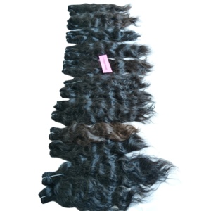 Extensiones de Cabello Humano Remy Virgen 100% Natural de la India, con Cutícula Alineada, Doble Trama a Máquina, Paquete de 100g para Mujer - Product Image 5