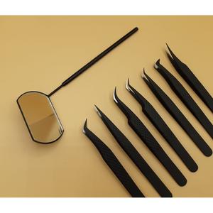 Pinzas para Pestañas de Acero Inoxidable con Logotipo Personalizado Grabado para Propietarios de Marcas y Revendedores - Product Image 1