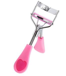 Rizador de Pestañas de Acero Inoxidable Rosa con Peine Incorporado, Rizador de Pestañas sin Apriete con Mango de Silicona en Forma de Corazón de Durazno, Se Adapta a Todas las Formas de Pestañas - Product Image 3