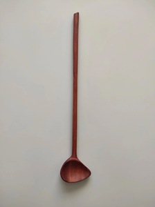 Cuillère à thé en bois lisse et polie, cuillère doseuse en bois naturel pour café et sucre, accessoire de cuisine écologique - Product Image 5