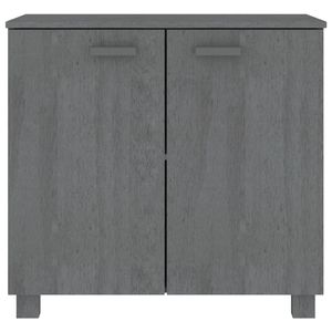 Credenza in legno massello di HAMAR pino grigio scuro 33.5 "x 13.8" x 31.5" - Product Image 3
