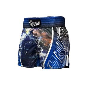 Shorts d'arts martiaux pour hommes, style Muay Thai, en satin, taille élastique, fente latérale, entraînement, gym, colorés, légers, haut de gamme pour hommes Muay Thai - Product Image 6