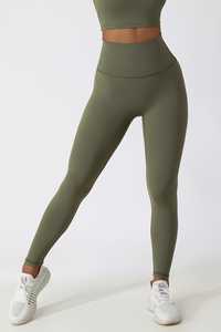 Leggings de Yoga Ligeros para Mujer, al por Mayor, Transpirables, sin Costuras, con Estampado Personalizado, Leggings Deportivos Negros - Product Image 2